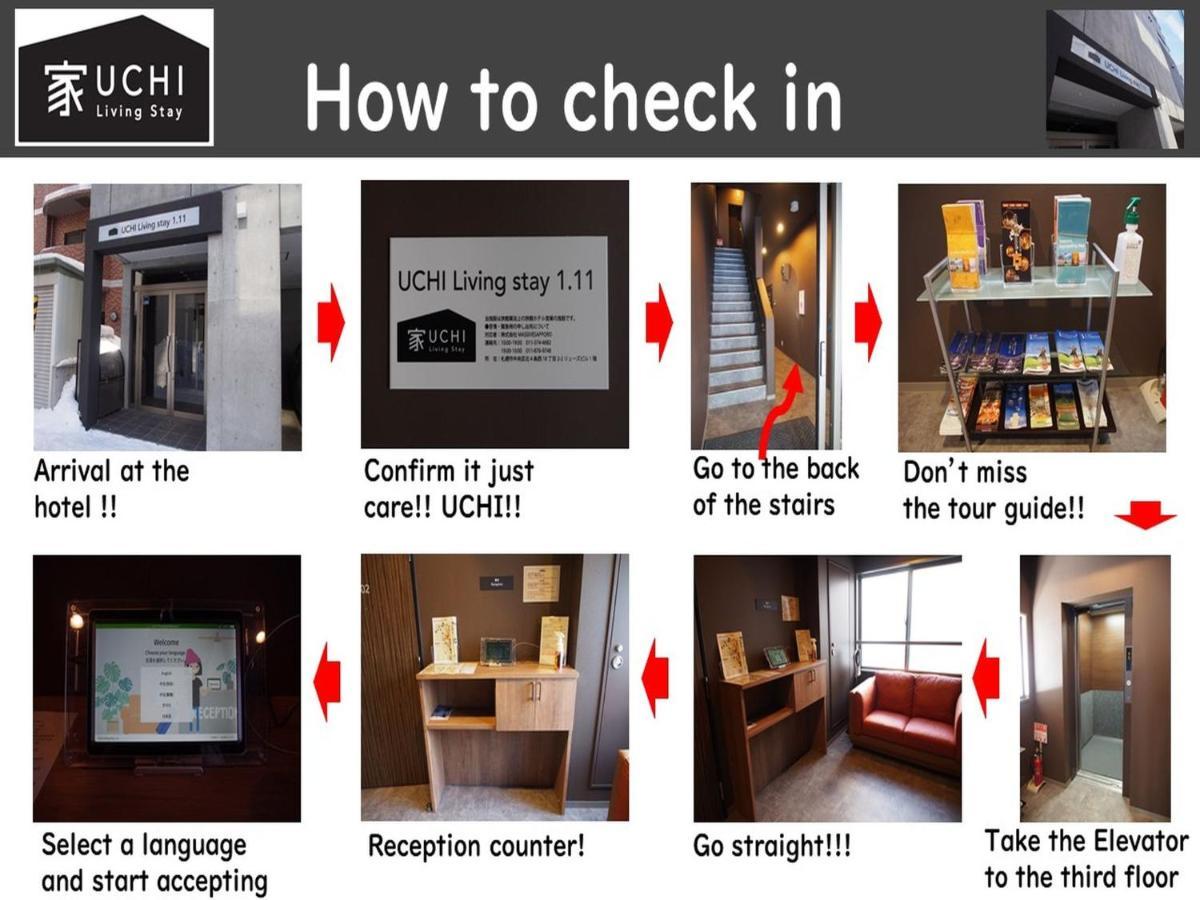 Uchi Living Stay Odori 11 Sapporo Bagian luar foto